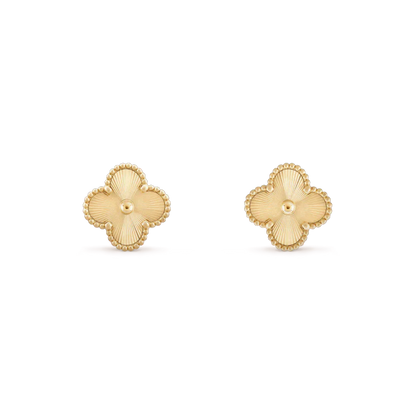 [BLUE TEARS]CLOVER MINI 9.5MM LASER EARRINGS