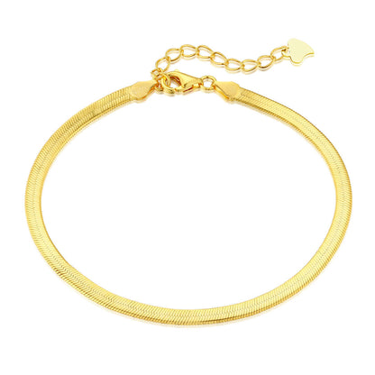 [Nova Jewelry]Flat Snake Bone Chain Blade Necklace