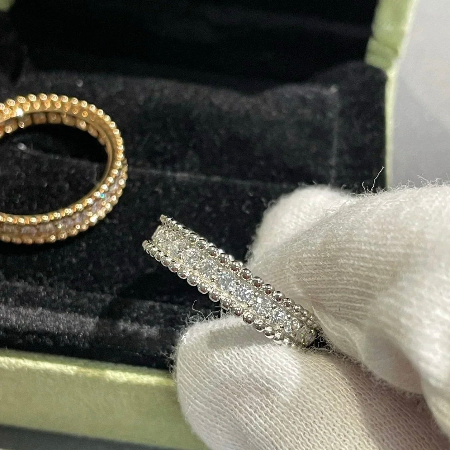 [BLUE TEARS]PERLEE DIAMOND ROSE GOLD RING