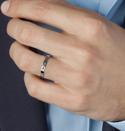 [BLUE TEARS]ALLIANCE LIENS VIDENCE 3MM RING