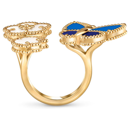 [Blue Tears Jewelry]LUCKY SPRING BUTTERFLY OPEN-FACE RINGS