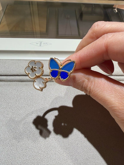 [Blue Tears Jewelry]LUCKY SPRING BUTTERFLY OPEN-FACE RINGS