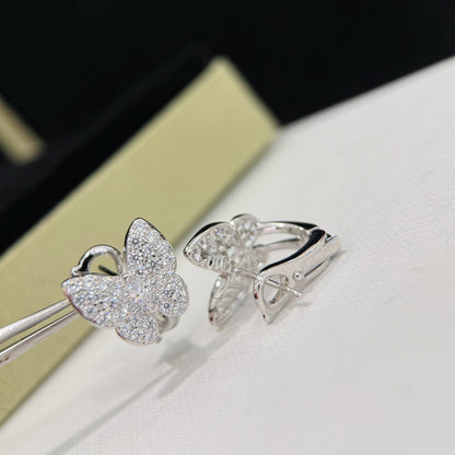 [BLUE TEARS]BUTTERFLY ALL DIAMOND EARRINGS