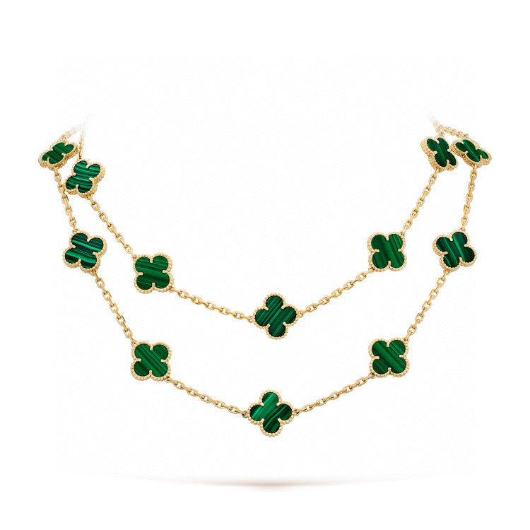 [BLUE TEARS]CLOVER 20 MOTIFS MALACHITE GOLD