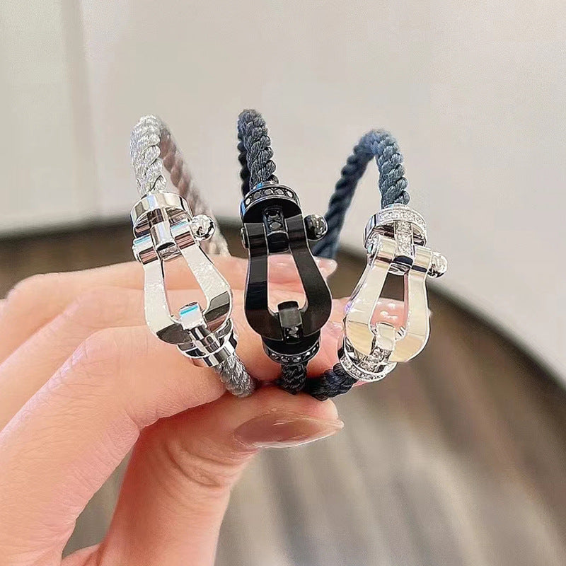 [BLUE TEARS]FORCE LARGE HORSESHOE NO DIAMOND BRACELET GOLD