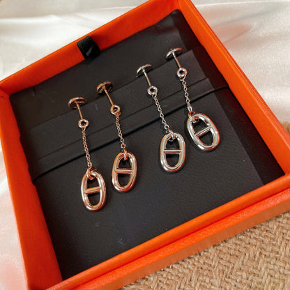 [BLUE TEARS]CHAINE TASSEL EARRINGS