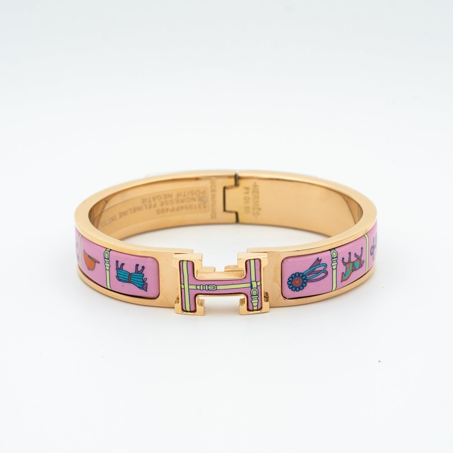 [BLUE TEARS]H PINK GOLD BRACELET PINK CERAMIC