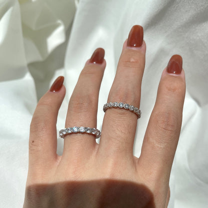 [Nova Jewelry]Sparkling Round Cut Tennis Ring