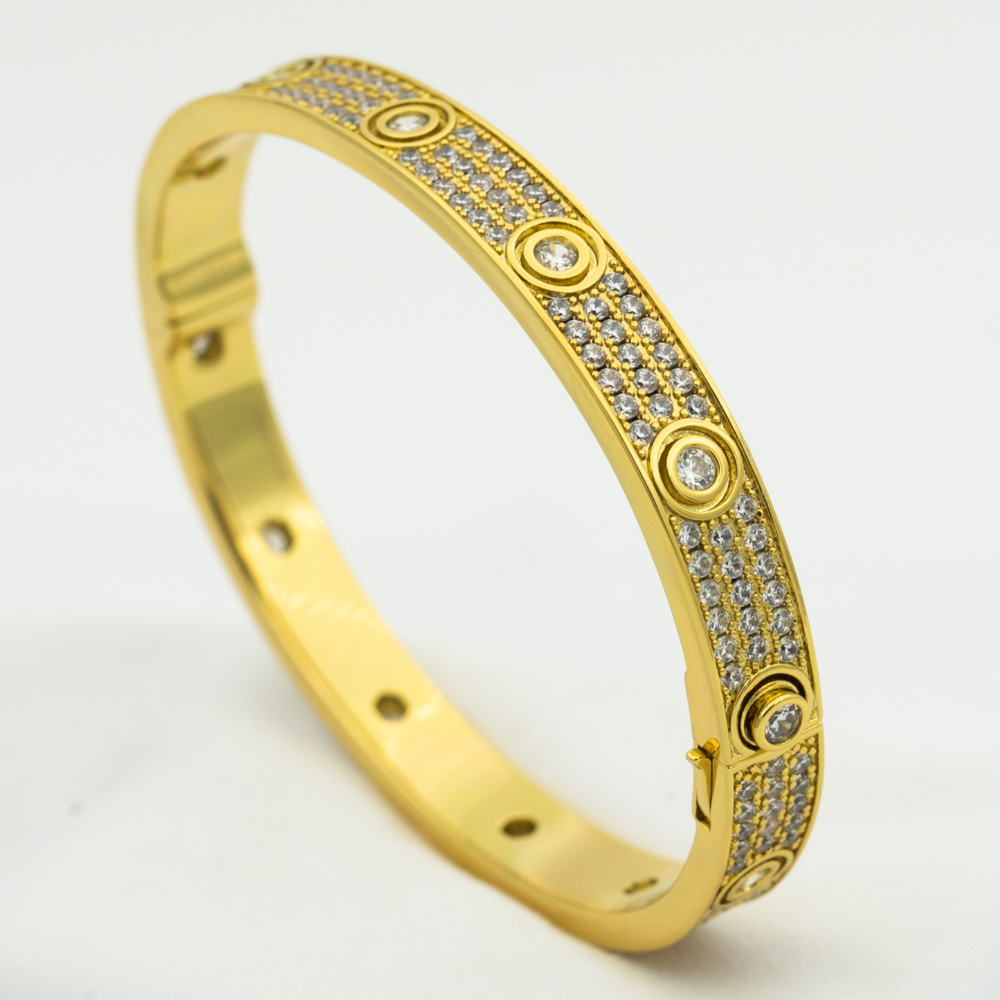 [BLUE TEARS]LOVE BRACELET 6.1MM DIAMOND-PAVED 10 BIG DIAMONDS