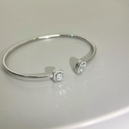 [Blue Tears Jewelry]JONC FLEX MY TWIN TOI & MOI SILVER DIAMOND BRACELET