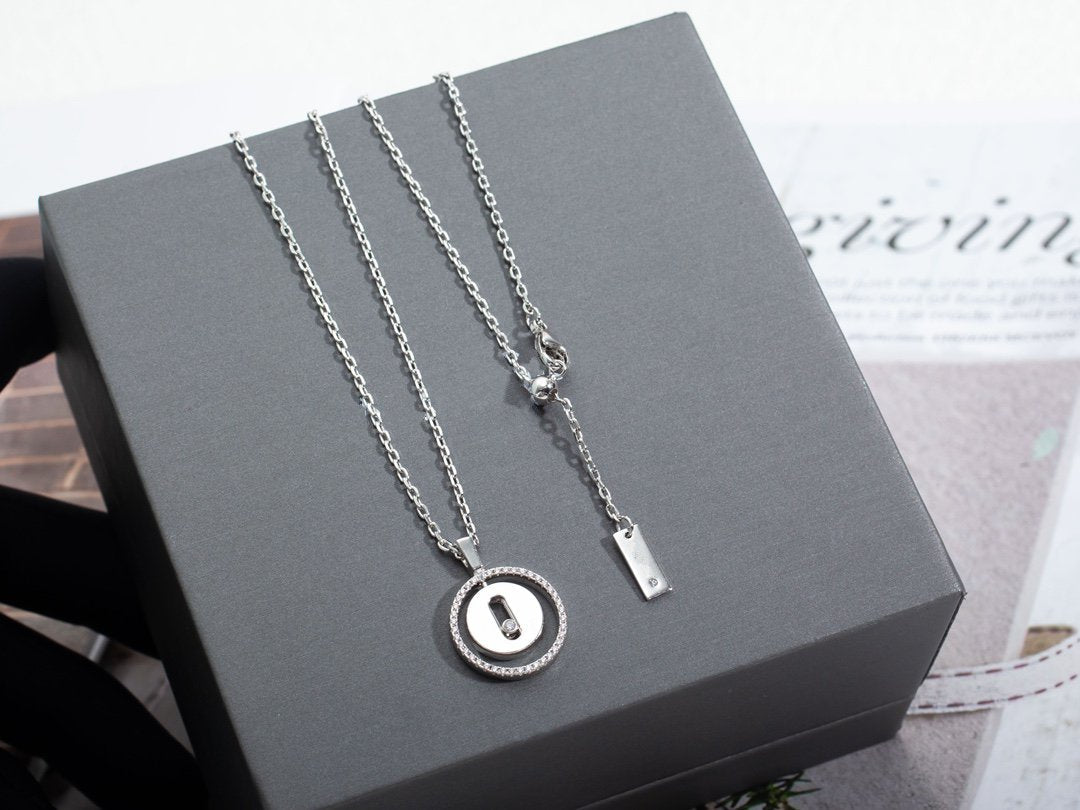 [Blue Tears Jewelry]LUCKY MOVE PM NECKLACE SILVER DIAMOND