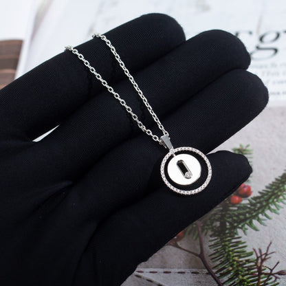 [Blue Tears Jewelry]LUCKY MOVE PM NECKLACE SILVER DIAMOND