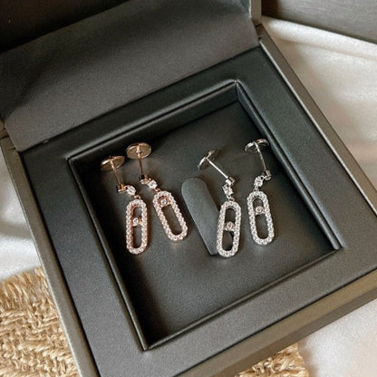 [Blue Tears Jewelry]DORMEUSES MOVE UNO DIAMOND EARRINGS