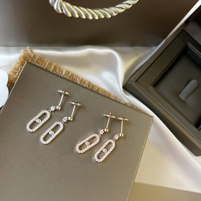 [Blue Tears Jewelry]DORMEUSES MOVE UNO DIAMOND EARRINGS