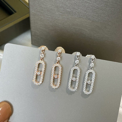 [Blue Tears Jewelry]DORMEUSES MOVE UNO DIAMOND EARRINGS