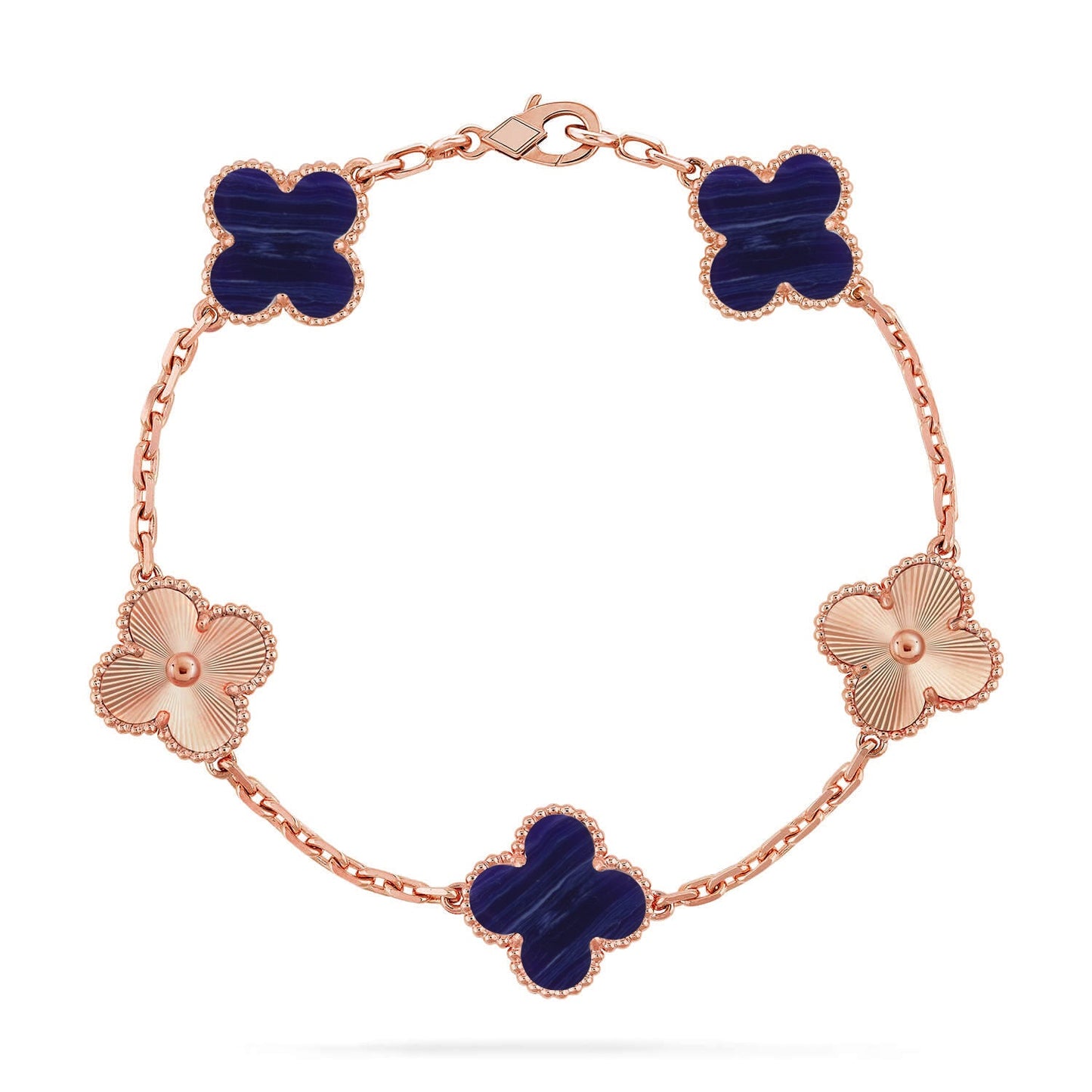[BLUE TEARS]CLOVER 5 MOTIF PURPLE STRIPES BRACELET COLLECTION