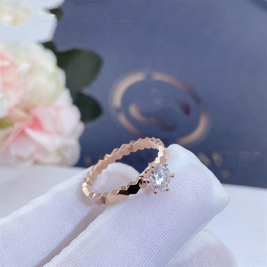 [BLUE TEARS]BEE LOVE RING PINK GOLD 1 DIAMOND