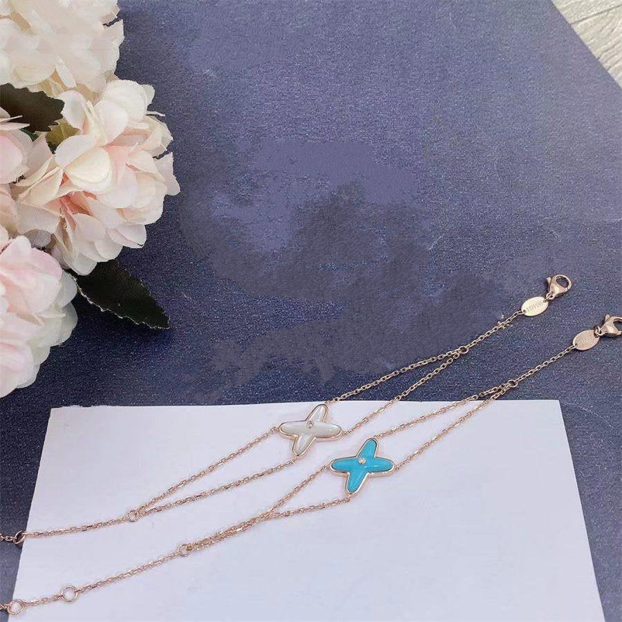 [BLUE TEARS]JEUX BRACELET TURQUOISE PINK GOLD 1 DIAMOND