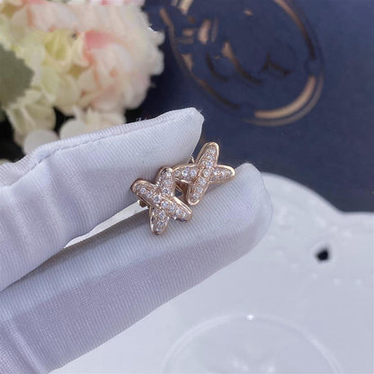 [BLUE TEARS]JEUX DE PINK GOLD DIAMOND EARRINGS