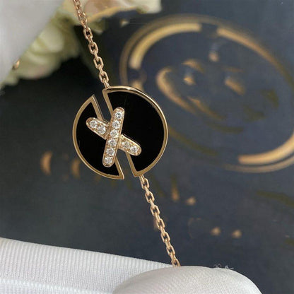 [BLUE TEARS]JEUX DE BRACELET ONYX PINK GOLD DIAMOND