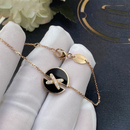 [BLUE TEARS]JEUX DE BRACELET ONYX PINK GOLD DIAMOND