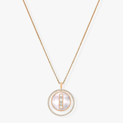 [Blue Tears Jewelry]LUCKY MOVE MM NACRE BLANCHE DIAMOND NECKLACE