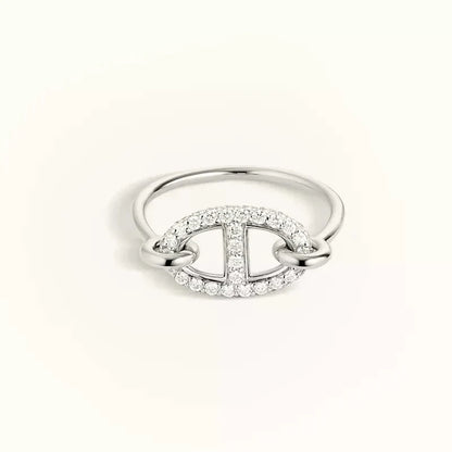 [BLUE TEARS]RONDE SMALL SILVER DIAMOND RING