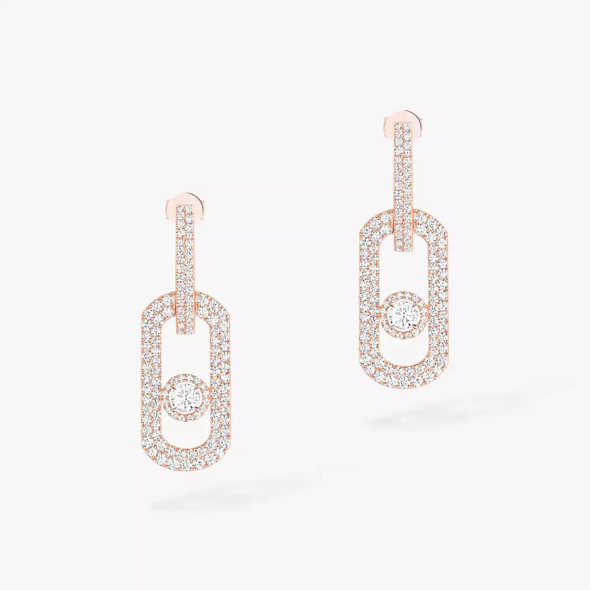 [Blue Tears Jewelry]So Move XL Pave_-Set Diamond Pendant Earrings