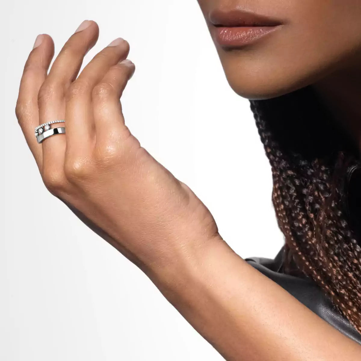 [Blue Tears Jewelry]Move Romane Diamond Ring