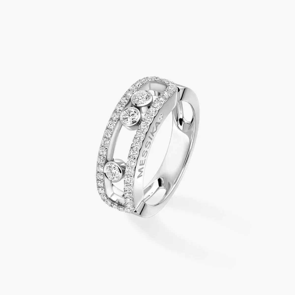 [Blue Tears Jewelry] Move Gold Diamond Pave_ Ring