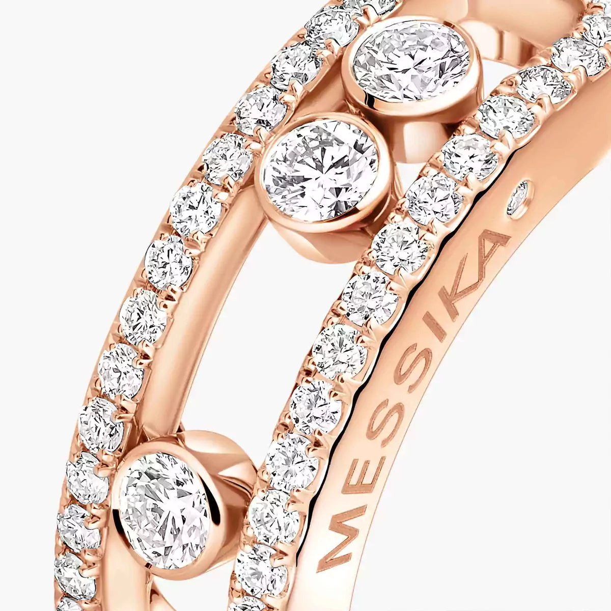 [Blue Tears Jewelry] Move Gold Diamond Pave_ Ring