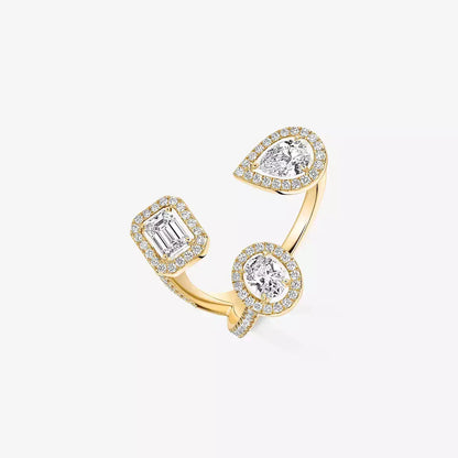 [[Blue Tears Jewelry] Diamond Ring 0,25ct My Twin Trilogy