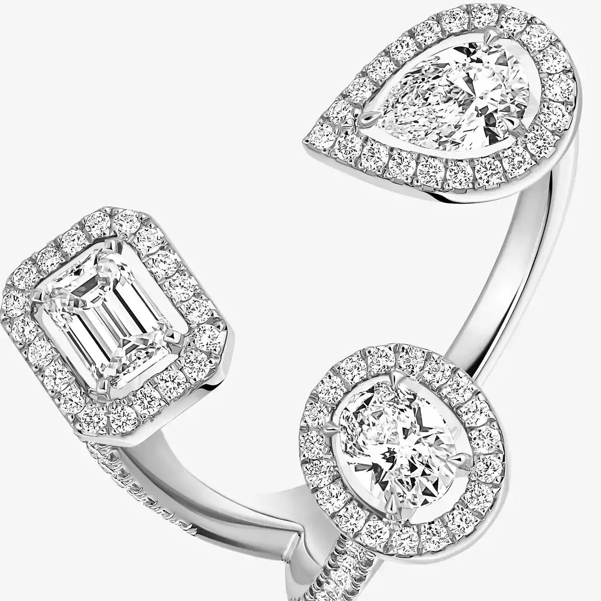 [[Blue Tears Jewelry] Diamond Ring 0,25ct My Twin Trilogy