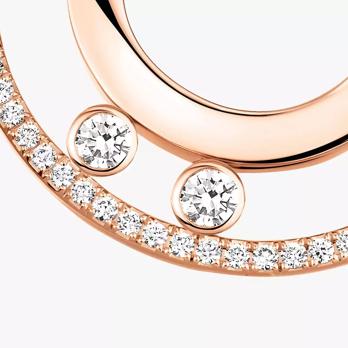 [Blue Tears Jewelry]Move Romane Small Diamond Hoop Earrings