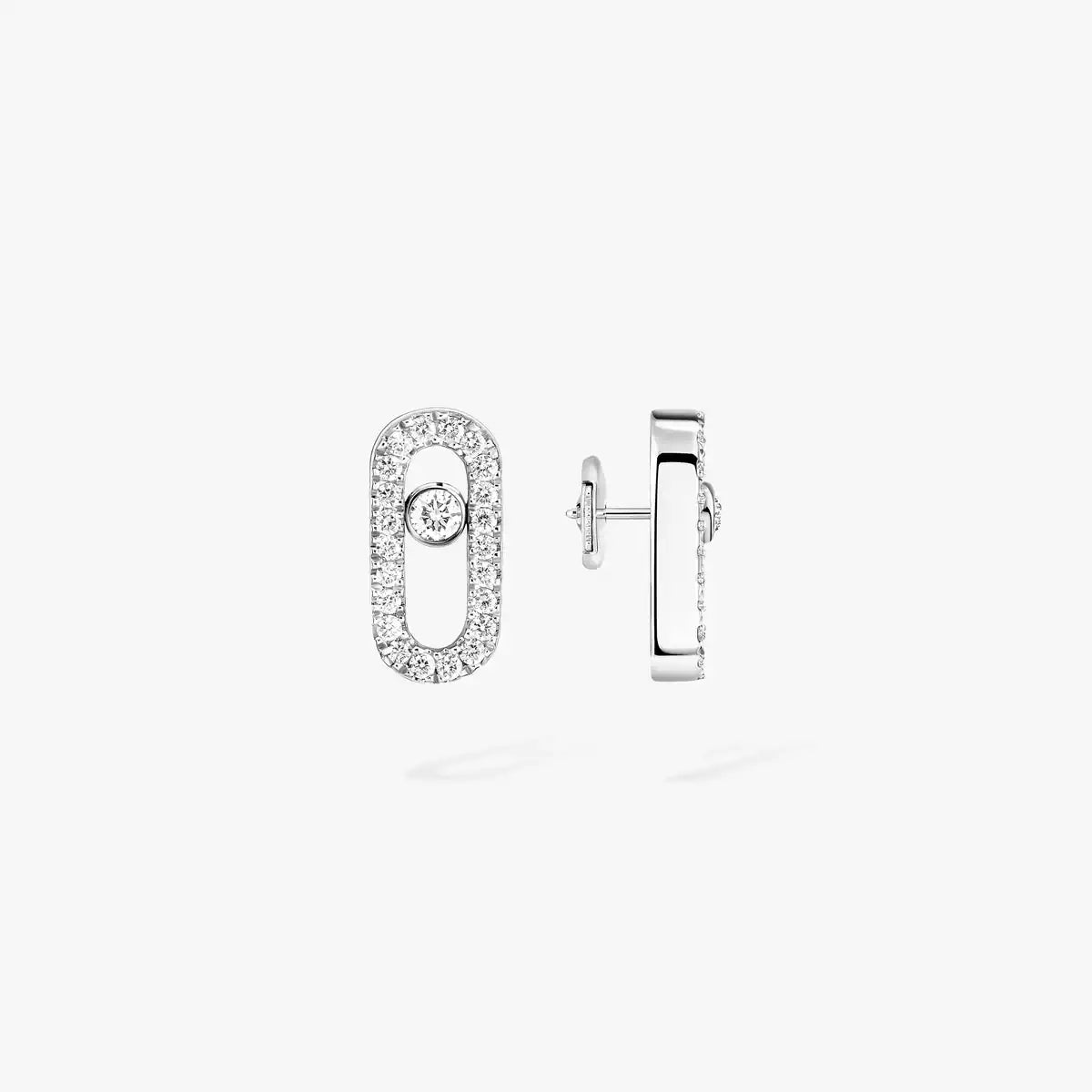 [Blue Tears Jewelry]Move Uno Diamond Earrings