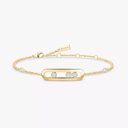 [Blue Tears Jewelry]Baby Move Diamond Bracelet