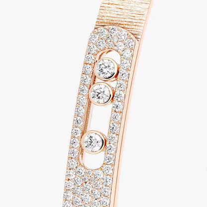 [Blue Tears Jewelry]Move Noa Ciselé half pavé bangle