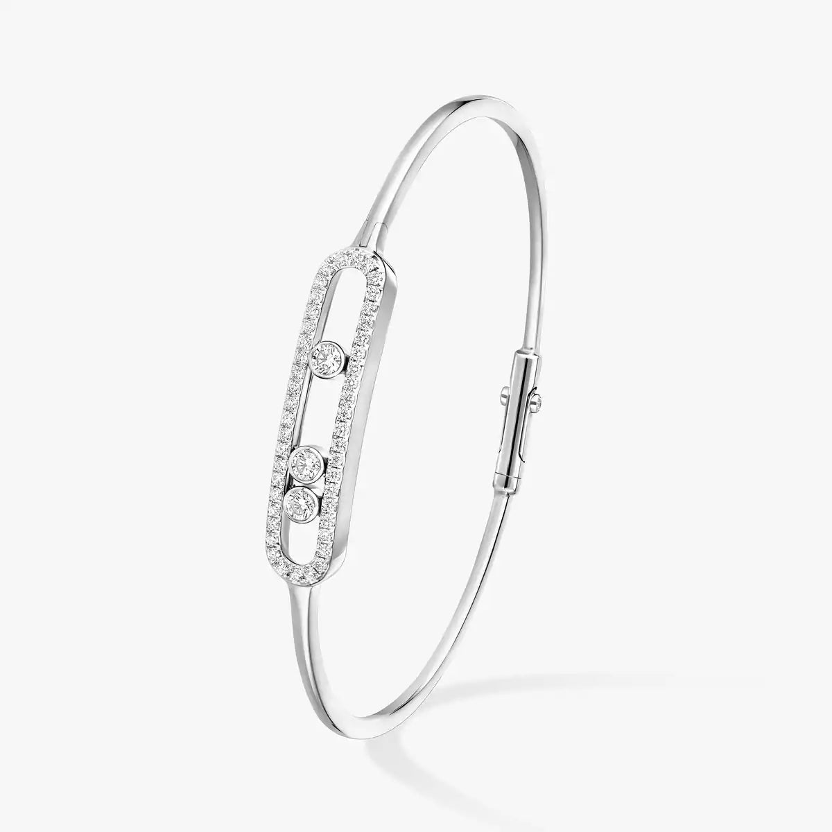 [Blue Tears Jewelry]Move Pavé Diamond Bangle Bracelet M