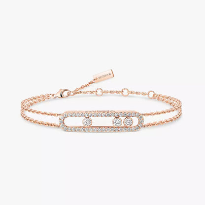 [Blue Tears Jewelry] Move Classique pavé bracelet