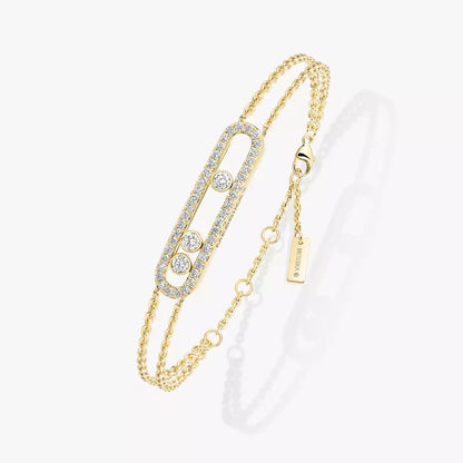[Blue Tears Jewelry] Move Classique pavé bracelet