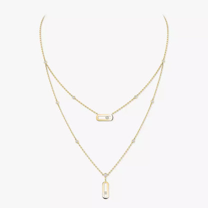 [Blue Tears Jewelry] Move Uno Diamond Necklace