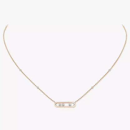 [Blue Tears Jewelry] Baby Move Gold Diamond Necklace