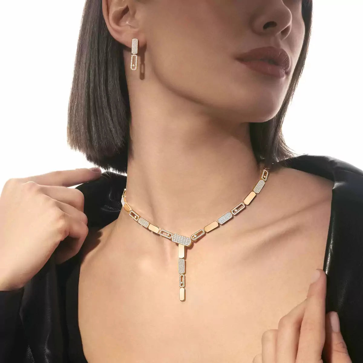 [Blue Tears Jewelry]Imperial Move SM Diamond Earrings