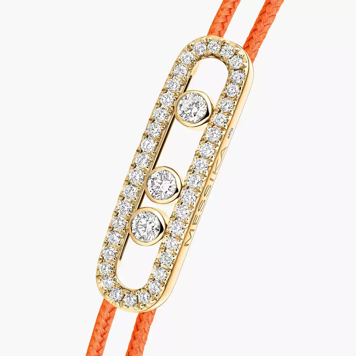 [Blue Tears Jewelry]Messika Care(s) pink cord pavé bracelet