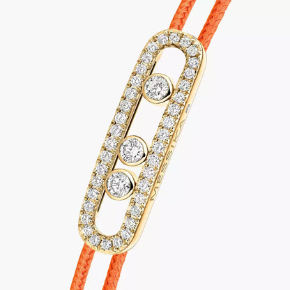 [Blue Tears Jewelry]Messika Care(s) pink cord pavé bracelet