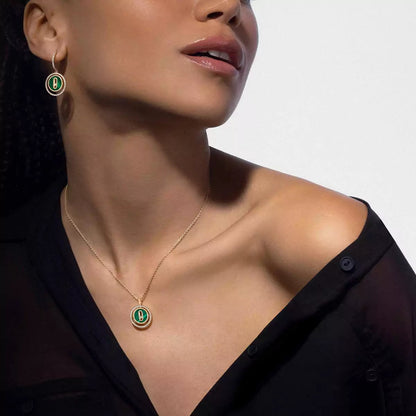 [Blue Tears Jewelry]Lucky Move Diamond Necklace in Rose Gold and White Mother-of-Pearl
