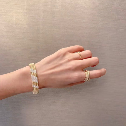 [Blue Tears Jewelry]  FIVE-ROW DIAMOND BRACELET