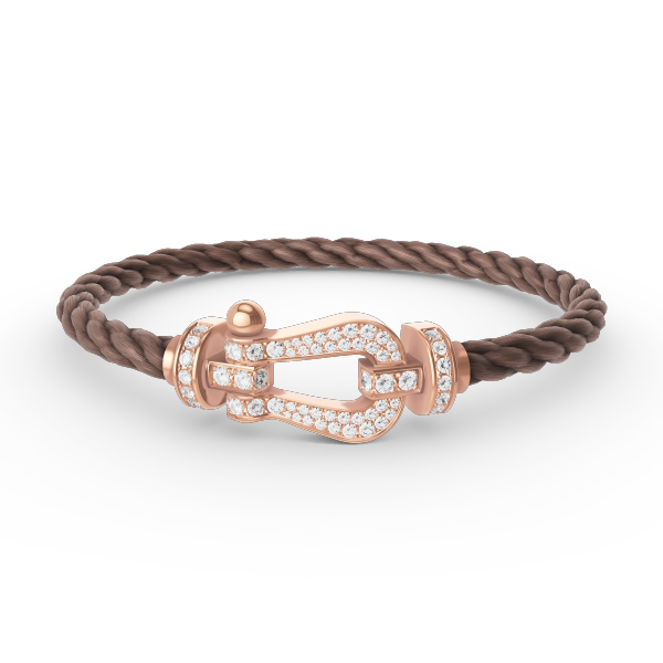 [BLUE TEARS]FORCE LARGE HORSESHOE FULL DIAMOND BRACELET ROSE GOLD