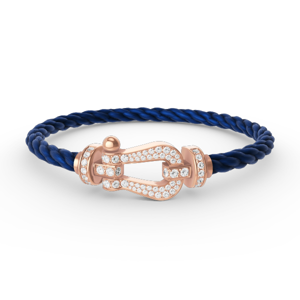 [BLUE TEARS]FORCE LARGE HORSESHOE FULL DIAMOND BRACELET ROSE GOLD