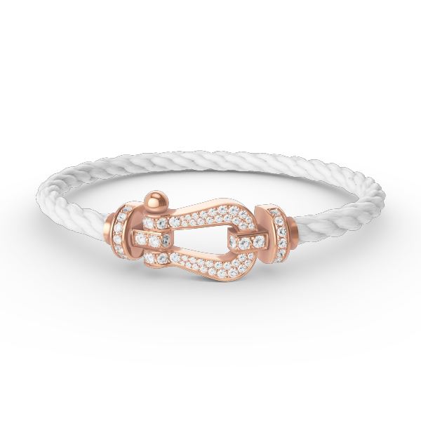 [BLUE TEARS]FORCE LARGE HORSESHOE FULL DIAMOND BRACELET ROSE GOLD